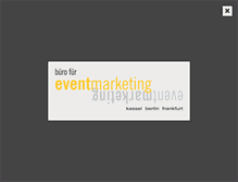 Tablet Screenshot of eventbuero.de